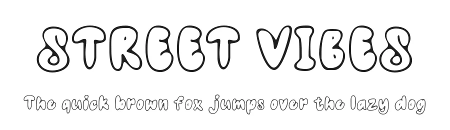 STREET VIBES by Origin Type — Display Font