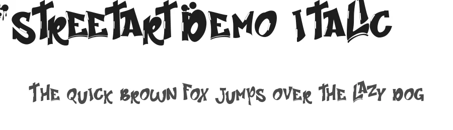 Streetart Demo Italic by Shalsha & Sarah Suci P — Display Font