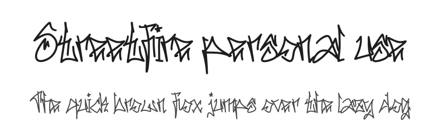 Streetfire personal use by Donis Miftahudin — Display Font