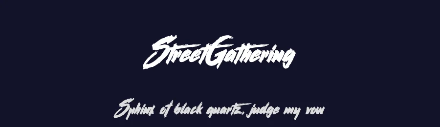 StreetGathering by Maelle.K — Display Font — thumbnail 2
