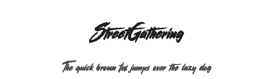 StreetGathering by Maelle.K — Display Font