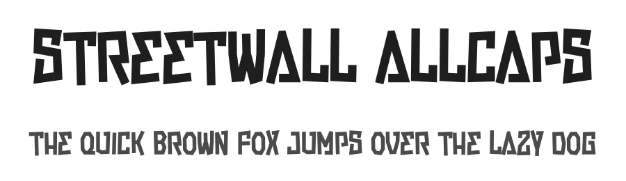 Streetwall Allcaps by Adi — Display Font