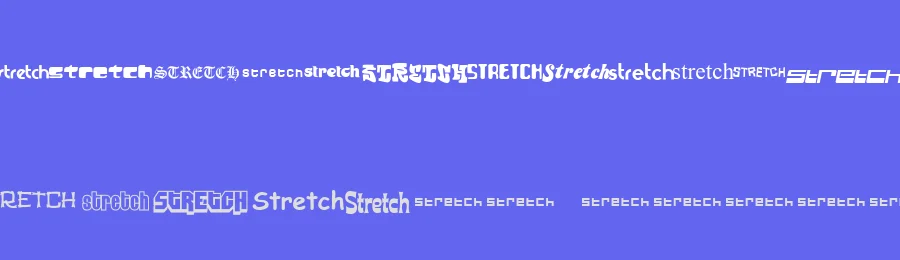 Stretch — Display Font — thumbnail 3