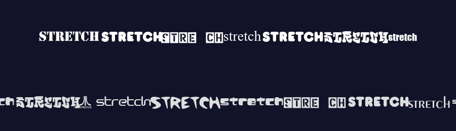 Stretch — Display Font — thumbnail 2