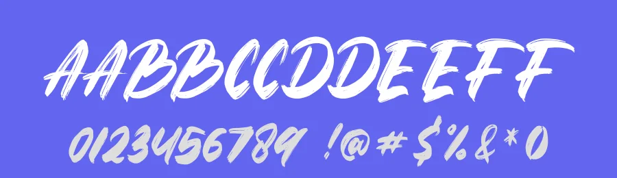 Strike Brush by Hayinah — Display Font — thumbnail 3