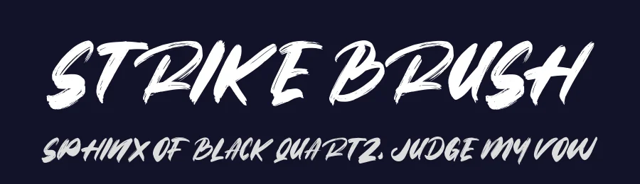 Strike Brush by Hayinah — Display Font — thumbnail 2