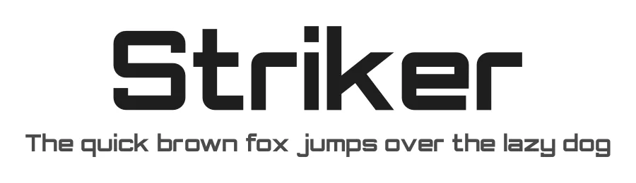 Striker by Donis Miftahudin — Display Font