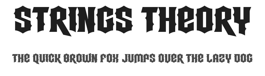 Strings Theory by NAL — Display Font