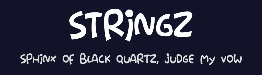Stringz — Display Font — thumbnail 2