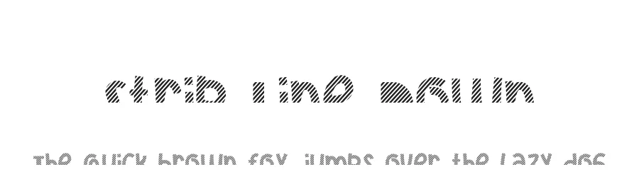 Strip Line Down by Burhan Afif — Display Font