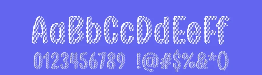 Stripe October Seven by Situjuh Nazara — Display Font — thumbnail 3
