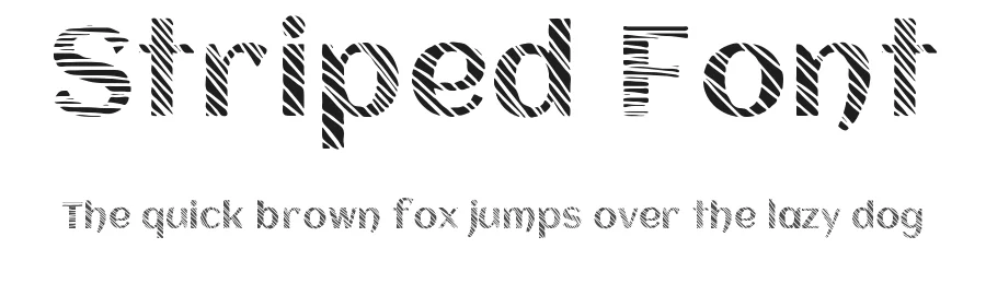 Striped Font by androideeapp — Display Font