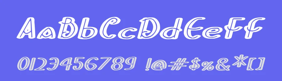 Stripes and Ribbons Italic by Joseph Dawson — Display Font — thumbnail 3