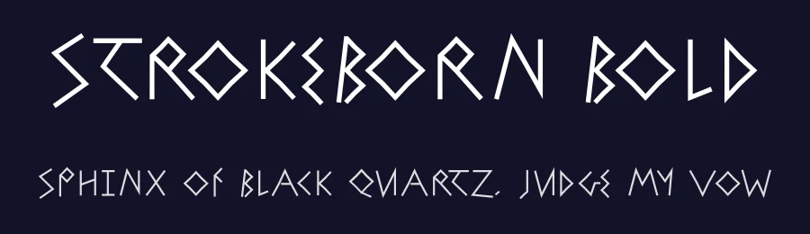 StrokeBorn Bold — Display Font — thumbnail 2