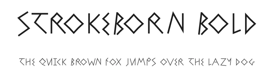 StrokeBorn Bold — Display Font