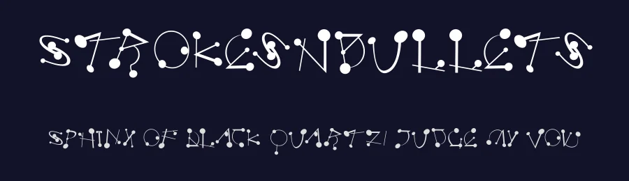 StrokesNBullets — Display Font — thumbnail 2