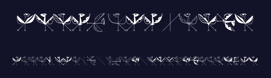 StrokeToBirds — Display Font — thumbnail 2