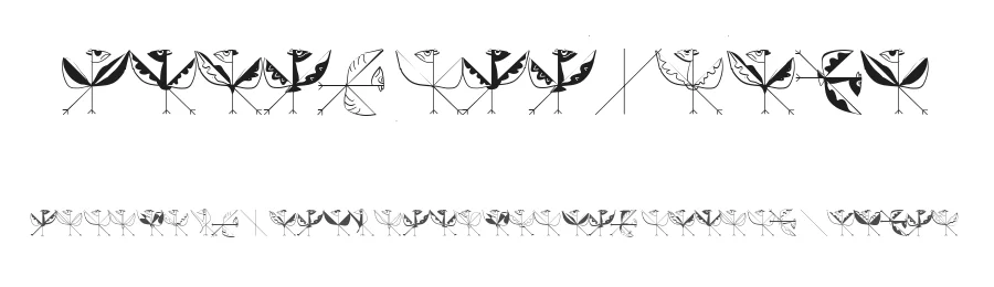 StrokeToBirds — Display Font