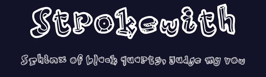 Strokewith — Display Font — thumbnail 2