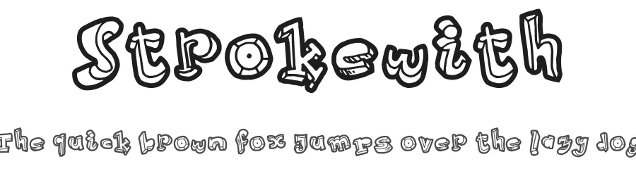 Strokewith — Display Font