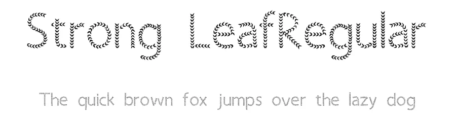 Strong LeafRegular — Display Font