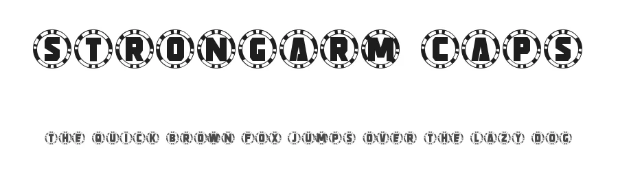 Strongarm Caps by Neale Davidson — Display Font
