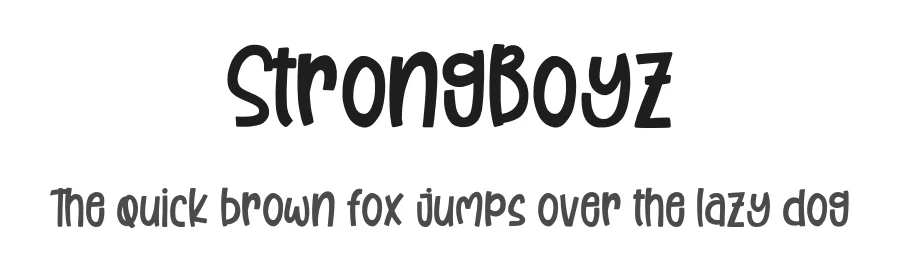 StrongBoyz by Risman Ginarwan — Display Font