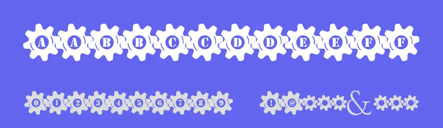 Stucked in Gears — Display Font — thumbnail 3