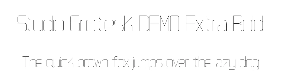 Studio Grotesk DEMO Extra Bold by Khairil Anwar — Display Font