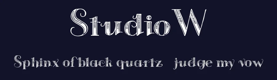 StudioW — Display Font — thumbnail 2