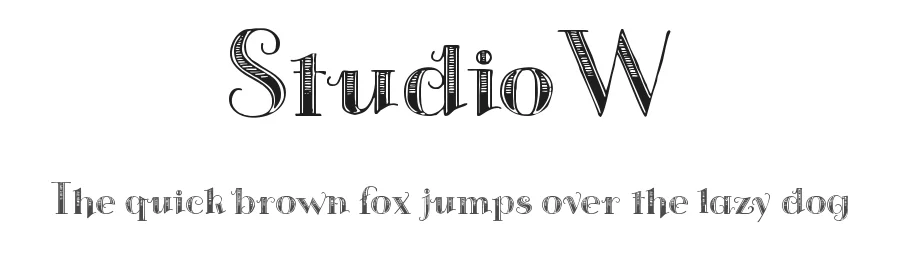 StudioW — Display Font