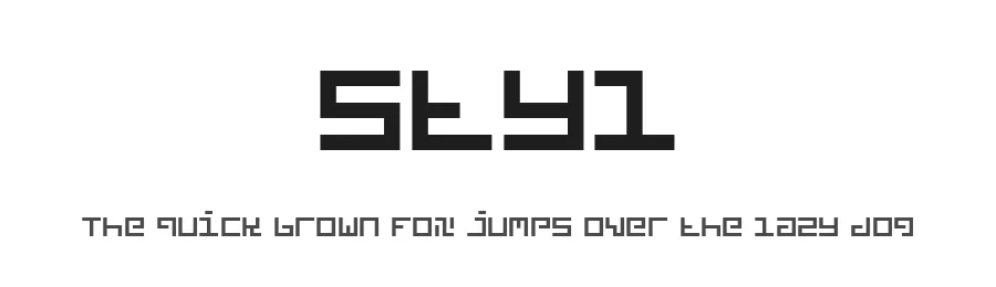 Styl by Feorag NicBhrde — Display Font