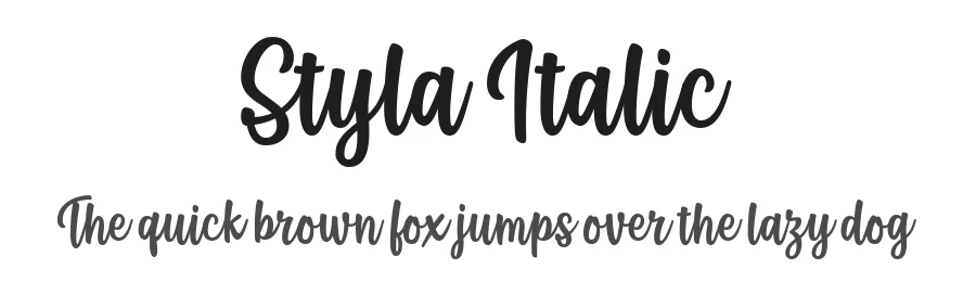 Styla Italic by Situjuh Nazara — Display Font