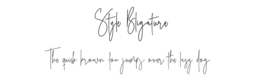Style Bligature by DENIS — Display Font