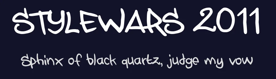 STYLEWARS 2011 — Display Font — thumbnail 2