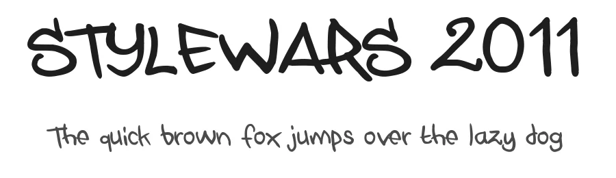 STYLEWARS 2011 — Display Font