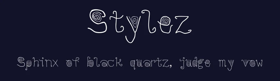 Stylez — Display Font — thumbnail 2
