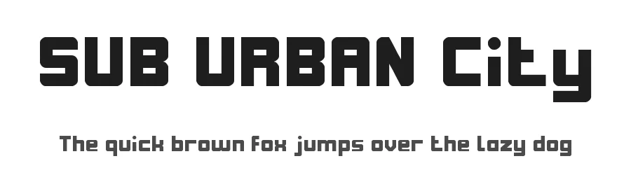 SUB URBAN City by http://www.dafont.com/wino-s-kadir.d2209 — Display Font