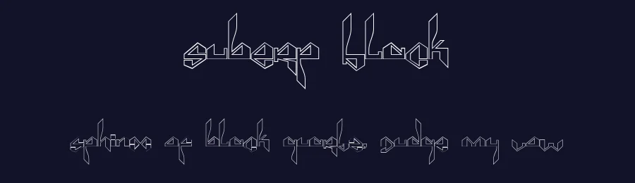 Suberp Black — Display Font — thumbnail 2