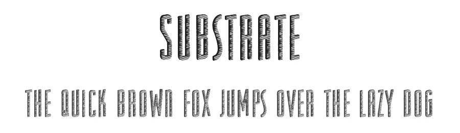 Substrate by Max Infeld — Display Font