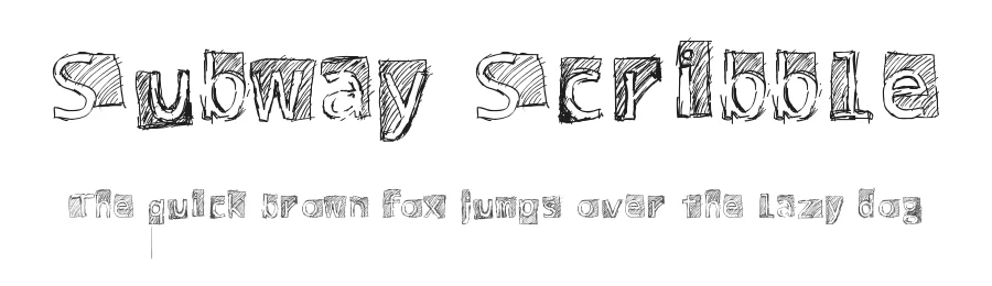 Subway Scribble by frohweindanielmuenchengmailcom — Display Font