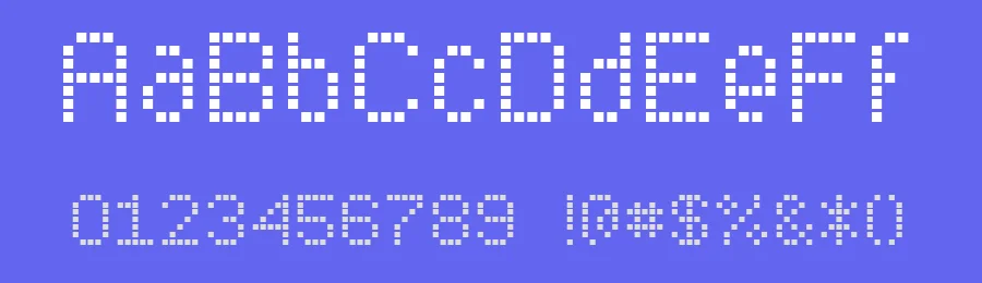 Subway Ticker Grid — Display Font — thumbnail 3