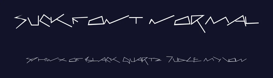 Suckfont Normal — Display Font — thumbnail 2