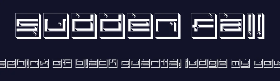 Sudden Fall — Display Font — thumbnail 2