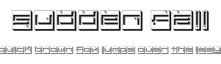 Sudden Fall — Display Font
