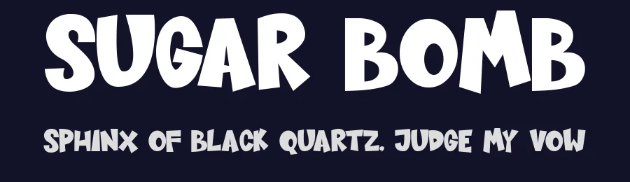 Sugar Bomb — Display Font — thumbnail 2