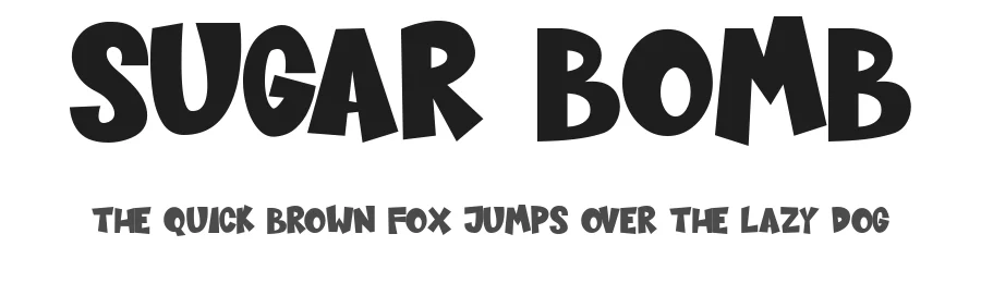 Sugar Bomb — Display Font