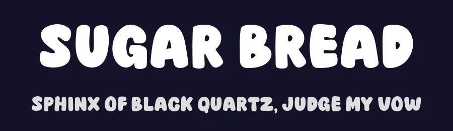 Sugar Bread by MJType (Muhamad Junaid) www.mjtype.com — Display Font — thumbnail 2