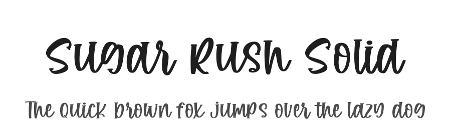 Sugar Rush Solid by Revo Farisky — Display Font