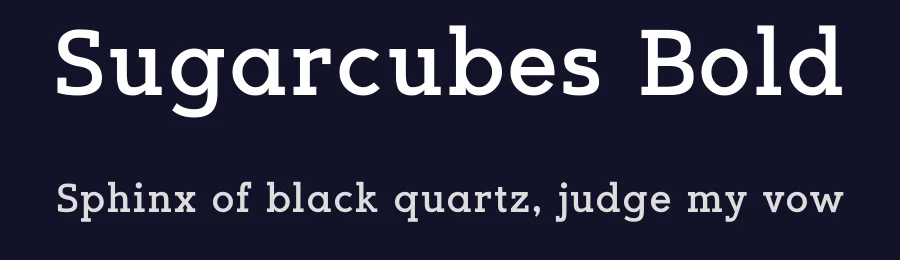 Sugarcubes Bold — Display Font — thumbnail 2